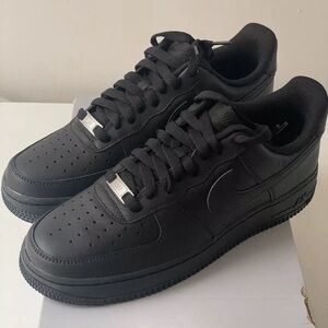 Nike black air forces size 9.5 brand new